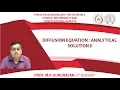 Diffusion equation Analytical solution II