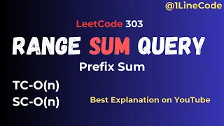 Leetcode 303 Range Sum Query Immutable Easy Explanation