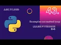 Basic Python Lecture 43 - Example on Nested Loop Python in hindi Best Python Lectures