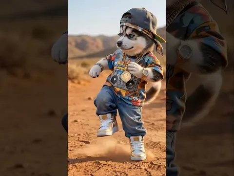 Shake It, Husky! 🐾💃 #Shorts #