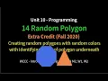 14 Random Polygons Python Turtle