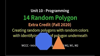 14 Random Polygons Python Turtle