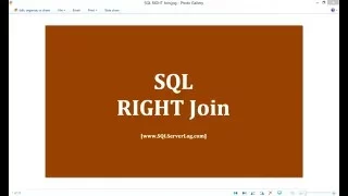 42 - SQL RIGHT Join