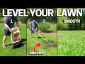 3 Steps to LEVEL a Bumpy LAWN - EASY