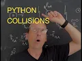 Python Physics Modeling Elastic Inelastic and Plain Collisions