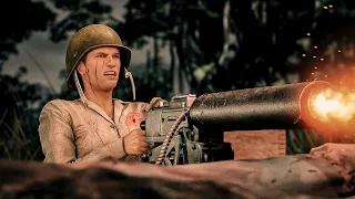 how a blind machinegunner hit on target