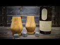 Whiskey Glasses from Oak - Woodturning whisky nosing glasses