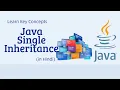 Java Single Inheritance Explained in Hindi What is Single Inheritance in Java