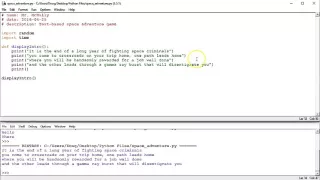 Writing a Text-Based Adventure Game in Python