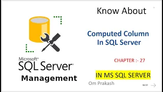 Computed Column In Sql Server chapter 27