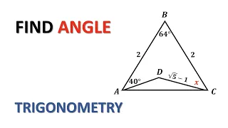 22 another geometry problem looking for an angle solution through trigonometry 