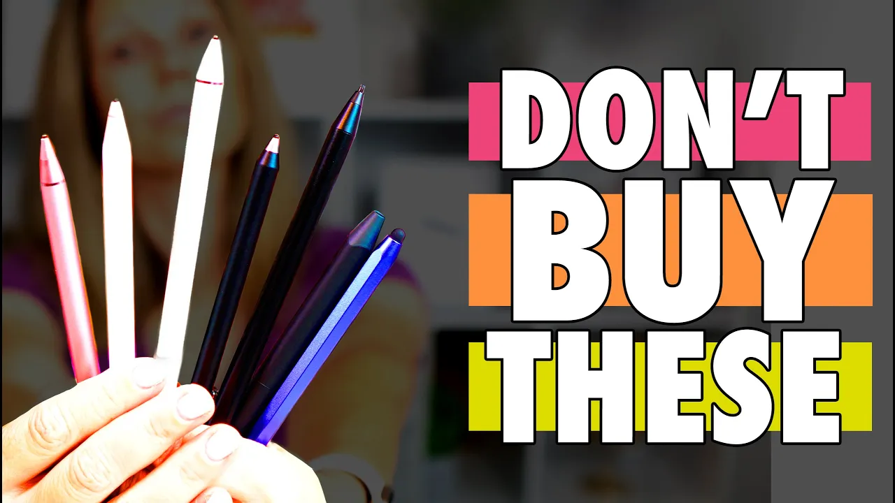 Best iPad stylus for note taking - comparison review - quiet stylus with a rubber tip, not plastic