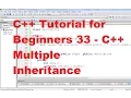 C Tutorial for Beginners 33 - C Multiple Inheritance