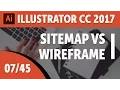 Sitemap vs Wireframe - Adobe Illustrator CC 2017 Course