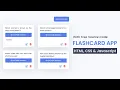 Flashcard App With Javascript Step By Step Javascript Project