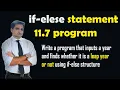 if else program 11 7 Inputs a year and finds whether it is a leap year or not using if-else