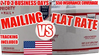 How what are the Different Between PRIORITY MAILING PRIORITY MAIL FLAT RATE USING POSTAL SERVICE