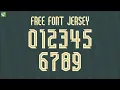 Free Font Jersey 2025