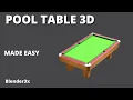 pool table modeling in blender 3x