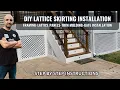 HOW TO INSTALL VINYL LATTICE SKIRTING Framing-Trim Molding-Building and Installing an Access Door