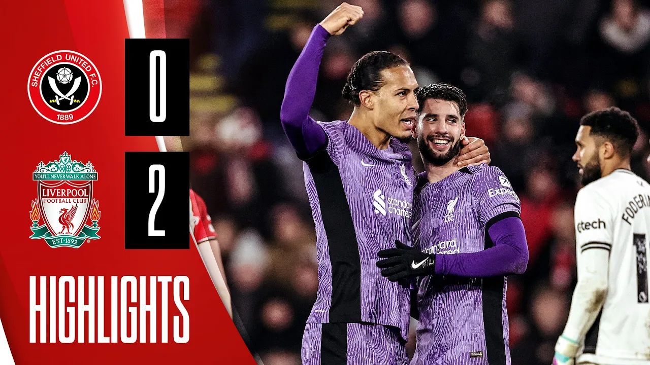 Van Dijk & Szoboszlai goals down Blades | Sheffield United 0 ...