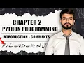 Introduction to Python Programming Chapter 2 Class 11 Computer Science