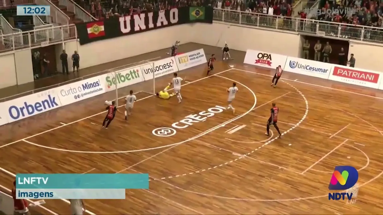 JEC Futsal vence o Minas e assume liderança isolada da liga nacional