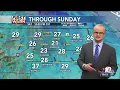 KMOT-10 Minot ND 10 pm newscast Jacob Morse weather segment November 27 2021