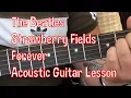 Download Lagu The Beatles-Strawberry Fields Forever-Acoustic Guitar Lesson
