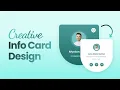 Animated Profile Card UI Design Using HTML CSS CSS Card Hover Effects