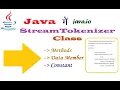 Stream Tokenizer Class in Java io Package