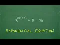 Exponential Equation - Let s solve the equation using logarithms