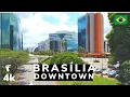 4K Walking in the central area of the capital of Brazil Brasilia Brazil 2022
