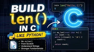 How to Create Python s len Function in C Count String Length from Scratch