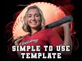 Senior Softball Banner Template