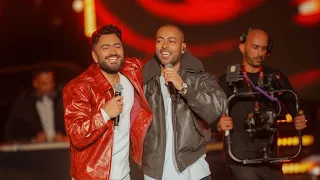 تامر عاشور و تامر حسني بعيش و هيجيلي موجوع من حفل رأس السنة العاصمة الادارية دندنها