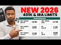 NEW 2026 401 K IRA Limits Announced How To Benefit