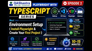 Playwright Installation Setup for Beginners Episode 2 Playwright TypeScript Series