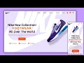 Build A Responsive Nike Shoes Website using HTML CSS and JavaScript