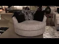 Megginson Storm Oversized Round Swivel Chair from Signature Design by Ashley