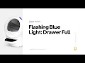 Litter-Robot 4 Flashing Blue Light Waste Drawer Full