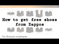 FREE WORK SHOES How to get the 2026 credit to get free shoes from Zappos for Amazon employees