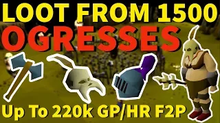 OSRS Loot From 1500 OGRESS - Best F2P Money Maker Slay F2P