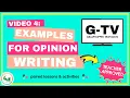 Writing Examples for an Opinion Essay for Kids 4 4th Grade