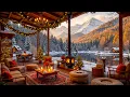 Lagu Warm Winter Day at Outdoor Coffee Shop Ambience ❄ Smooth Jazz Instrumental Music for Stress Relief