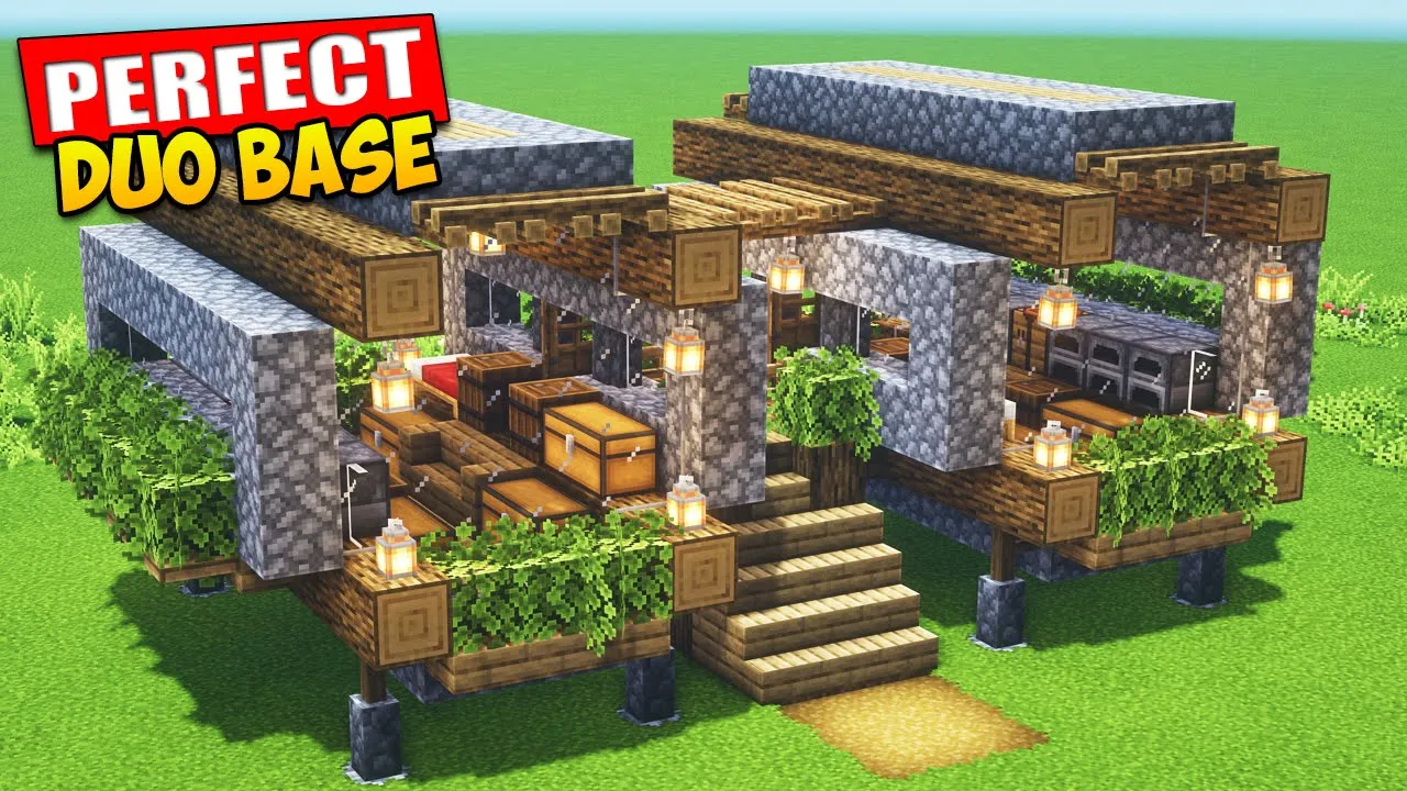 Minecraft: How to Build the Perfect Duo House - Tutorial ⚒️