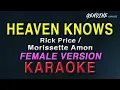 Heaven Knows - Morissette Amon, Rick Price "FEMALE KEY" | KARAOKE | Acoustic Version