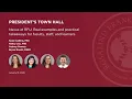 January 9 2026 President s Town Hall Nexus at RFU Real examples practical takeaways
