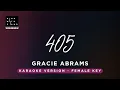 Download Lagu 405 - Gracie Abrams (Original Key Karaoke) - Piano Instrumental Cover with Lyrics