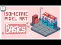 How to draw ISOMETRIC PIXEL ART Works for procreate aseprite photoshop